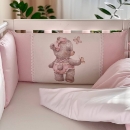 Set lenjerie Patut BebeCopii 8 piese Teddy Kids Toys Roz (7)